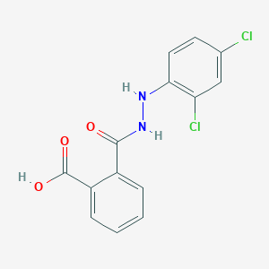 molecular formula C14H10Cl2N2O3 B2510732 2-((2-(2,4-Dichlorophenyl)hydrazino)carbonyl)benzenecarboxylic acid CAS No. 320421-97-4