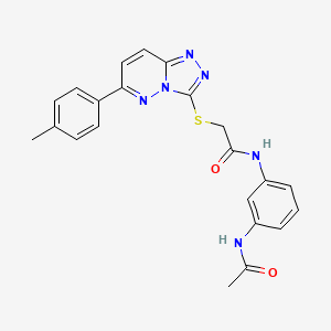N-(3-acetamidophenyl)-2-((6-(p-tolyl)-[1,2,4]triazolo[4,3-b]pyridazin-3-yl)thio)acetamide