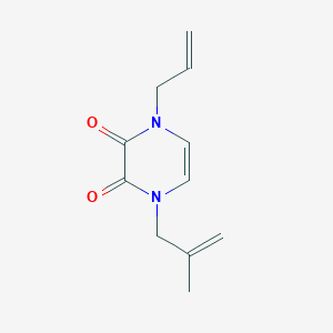 molecular formula C11H14N2O2 B2510768 1-(2-Methylprop-2-enyl)-4-prop-2-enylpyrazine-2,3-dione CAS No. 2415583-27-4