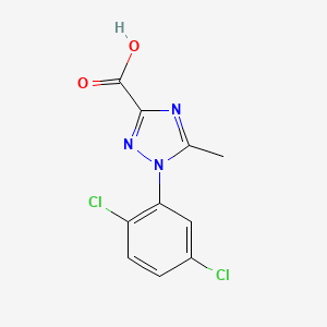 molecular formula C10H7Cl2N3O2 B2510809 1-(2,5-二氯苯基)-5-甲基-1H-1,2,4-三唑-3-羧酸 CAS No. 338398-22-4