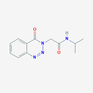 molecular formula C12H14N4O2 B2510818 N-isopropil-2-(4-oxobenzo[d][1,2,3]triazin-3(4H)-il)acetamida CAS No. 440331-84-0