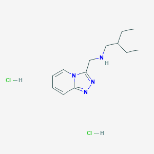 molecular formula C13H22Cl2N4 B2510823 (2-Ethylbutyl)({[1,2,4]triazolo[4,3-a]pyridin-3-ylmethyl})amine dihydrochloride CAS No. 1240528-71-5