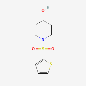 molecular formula C9H13NO3S2 B2510835 1-(Thiophen-2-ylsulfonyl)piperidin-4-ol CAS No. 913479-58-0