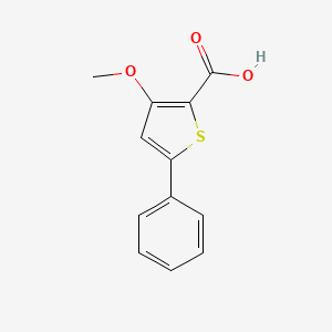 molecular formula C12H10O3S B2510837 3-Methoxy-5-phenylthiophene-2-carboxylic acid CAS No. 113589-49-4