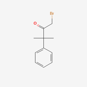 molecular formula C11H13BrO B2510839 1-Bromo-3-methyl-3-phenylbutan-2-one CAS No. 74061-68-0