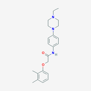 molecular formula C22H29N3O2 B251084 2-(2,3-dimethylphenoxy)-N-[4-(4-ethylpiperazin-1-yl)phenyl]acetamide 