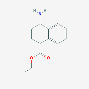 molecular formula C13H17NO2 B2510841 Ethyl 4-amino-1,2,3,4-tetrahydronaphthalene-1-carboxylate CAS No. 20881-46-3