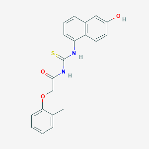 N-[(6-hydroxynaphthalen-1-yl)carbamothioyl]-2-(2-methylphenoxy)acetamide