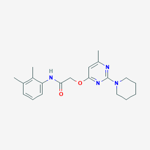 molecular formula C20H26N4O2 B2510861 N-(2,3-dimethylphenyl)-2-((6-methyl-2-(piperidin-1-yl)pyrimidin-4-yl)oxy)acetamide CAS No. 1226450-41-4