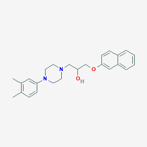 1-[4-(3,4-Dimethylphenyl)piperazin-1-yl]-3-(naphthalen-2-yloxy)propan-2-ol