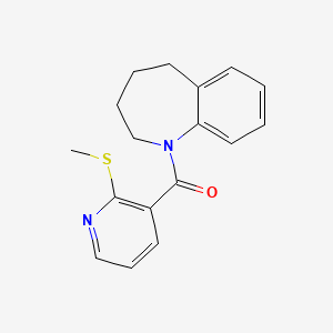 molecular formula C17H18N2OS B2510878 (2-Methylsulfanylpyridin-3-yl)-(2,3,4,5-tetrahydro-1-benzazepin-1-yl)methanone CAS No. 1210208-21-1