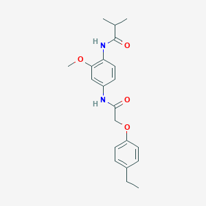 N-(4-{[(4-ethylphenoxy)acetyl]amino}-2-methoxyphenyl)-2-methylpropanamide