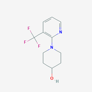 molecular formula C11H13F3N2O B2510900 1-(3-(Trifluoromethyl)pyridin-2-yl)piperidin-4-ol CAS No. 1292430-87-5