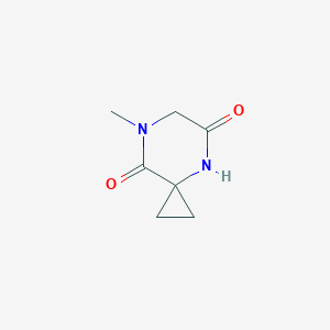 molecular formula C7H10N2O2 B2510902 7-甲基-4,7-二氮杂螺[2.5]辛烷-5,8-二酮 CAS No. 2097957-96-3