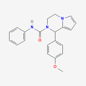 B2510912 1-(4-methoxyphenyl)-N-phenyl-3,4-dihydropyrrolo[1,2-a]pyrazine-2(1H)-carboxamide CAS No. 899960-46-4