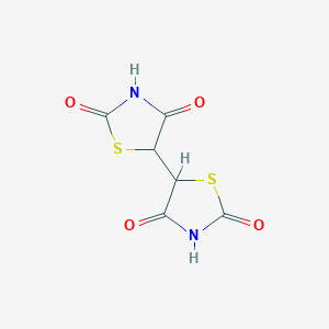 molecular formula C6H4N2O4S2 B2510924 5-(2,4-Dioxo-1,3-thiazolidin-5-yl)-1,3-thiazolidine-2,4-dione CAS No. 313666-65-8