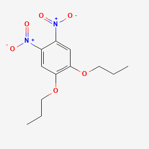 molecular formula C12H16N2O6 B2510932 1,2-ジニトロ-4,5-ジプロポキシベンゼン CAS No. 33332-61-5