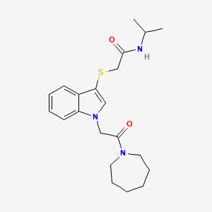 2-{[1-(2-azepan-1-yl-2-oxoethyl)-1H-indol-3-yl]thio}-N-isopropylacetamide