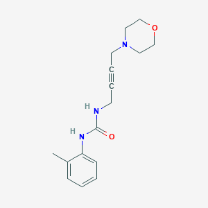 molecular formula C16H21N3O2 B2510935 1-(4-Morpholinobut-2-yn-1-yl)-3-(o-tolyl)urea CAS No. 1396800-27-3