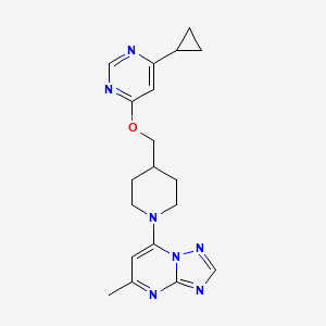 7-(4-(((6-Cyclopropylpyrimidin-4-yl)oxy)methyl)piperidin-1-yl)-5-methyl-[1,2,4]triazolo[1,5-a]pyrimidine