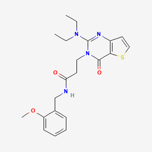N-(cyclohexylmethyl)-1-{4-[(methylsulfonyl)amino]benzoyl}piperidine-3-carboxamide