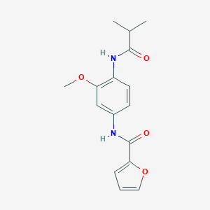 molecular formula C16H18N2O4 B251096 N-[4-(isobutyrylamino)-3-methoxyphenyl]-2-furamide 
