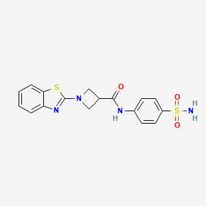 1-(benzo[d]thiazol-2-yl)-N-(4-sulfamoylphenyl)azetidine-3-carboxamide