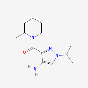 1-Isopropyl-3-[(2-methylpiperidin-1-yl)carbonyl]-1H-pyrazol-4-amine