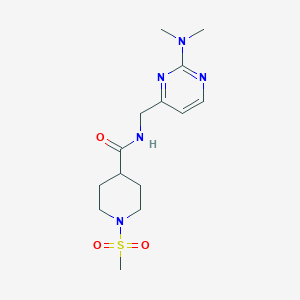 N-((2-(dimethylamino)pyrimidin-4-yl)methyl)-1-(methylsulfonyl)piperidine-4-carboxamide