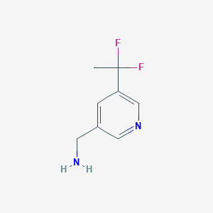 [5-(1,1-Difluoroethyl)pyridin-3-yl]methanamine