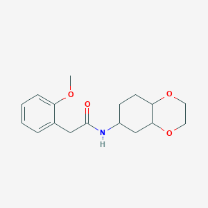 2-(2-methoxyphenyl)-N-(octahydrobenzo[b][1,4]dioxin-6-yl)acetamide
