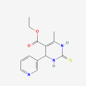 Ethyl 6-methyl-4-pyridin-3-yl-2-thioxo-1,2,3,4-tetrahydropyrimidine-5-carboxylate