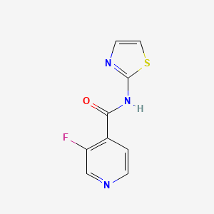 3-fluoro-N-(1,3-thiazol-2-yl)pyridine-4-carboxamide