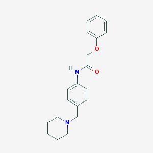 molecular formula C20H24N2O2 B251103 2-phenoxy-N-[4-(1-piperidinylmethyl)phenyl]acetamide 