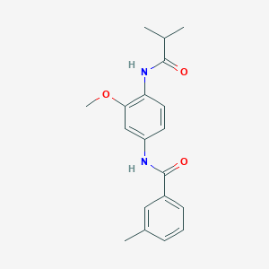 N-[4-(isobutyrylamino)-3-methoxyphenyl]-3-methylbenzamide