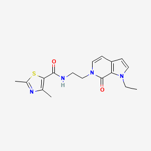 molecular formula C17H20N4O2S B2511042 N-(2-(1-乙基-7-氧代-1H-吡咯并[2,3-c]吡啶-6(7H)-基)乙基)-2,4-二甲基噻唑-5-甲酰胺 CAS No. 2034516-20-4