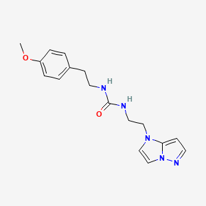 molecular formula C17H21N5O2 B2511046 1-(2-(1H-咪唑并[1,2-b]吡唑-1-基)乙基)-3-(4-甲氧基苯乙基)脲 CAS No. 1795298-19-9
