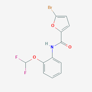 molecular formula C12H8BrF2NO3 B251106 5-bromo-N-[2-(difluoromethoxy)phenyl]-2-furamide 