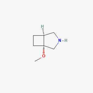 molecular formula C7H13NO B2511068 (1R,5S)-1-Methoxy-3-azabicyclo[3.2.0]heptane CAS No. 2490314-14-0