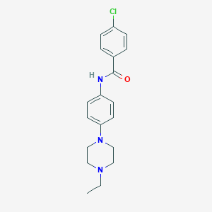 4-chloro-N-[4-(4-ethylpiperazin-1-yl)phenyl]benzamide