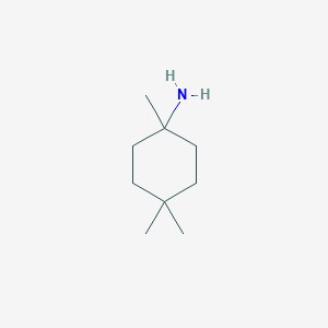 molecular formula C9H19N B2511095 1,4,4-Trimethylcyclohexan-1-amine CAS No. 801150-87-8