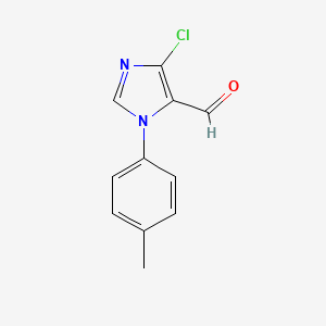 molecular formula C11H9ClN2O B2511099 1-(4-Methylphenyl)-4-chloro-1h-imidazole-5-carbaldehyde CAS No. 1207092-48-5