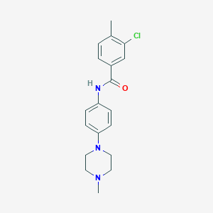 3-chloro-4-methyl-N-[4-(4-methylpiperazin-1-yl)phenyl]benzamide