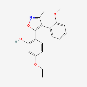 molecular formula C19H19NO4 B2511102 5-Ethoxy-2-(4-(2-methoxyphenyl)-3-methylisoxazol-5-yl)phenol CAS No. 904006-98-0