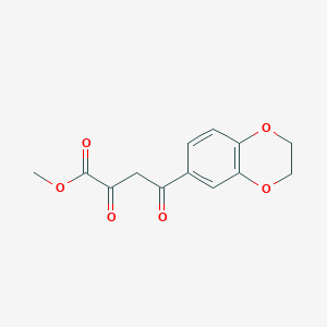 molecular formula C13H12O6 B2511120 Methyl 4-(2,3-dihydro-1,4-benzodioxin-6-yl)-2,4-dioxobutanoate CAS No. 889996-24-1