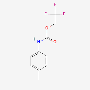 molecular formula C10H10F3NO2 B2511121 2,2,2-trifluoroethyl N-(4-methylphenyl)carbamate CAS No. 537-83-7