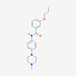 molecular formula C21H27N3O2 B251114 N-[4-(4-methylpiperazin-1-yl)phenyl]-3-propoxybenzamide 