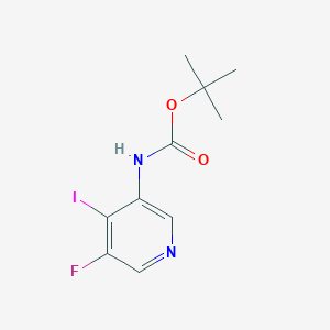 molecular formula C10H12FIN2O2 B2511146 叔丁基（5-氟-4-碘吡啶-3-基）氨基甲酸酯 CAS No. 1773562-84-7