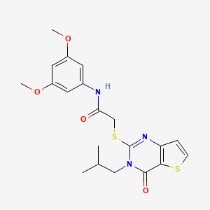 N-(3,5-dimethoxyphenyl)-2-{[3-(2-methylpropyl)-4-oxo-3,4-dihydrothieno[3,2-d]pyrimidin-2-yl]sulfanyl}acetamide