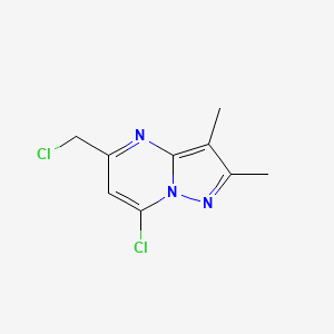 7-Chloro-5-(chloromethyl)-2,3-dimethylpyrazolo[1,5-a]pyrimidine